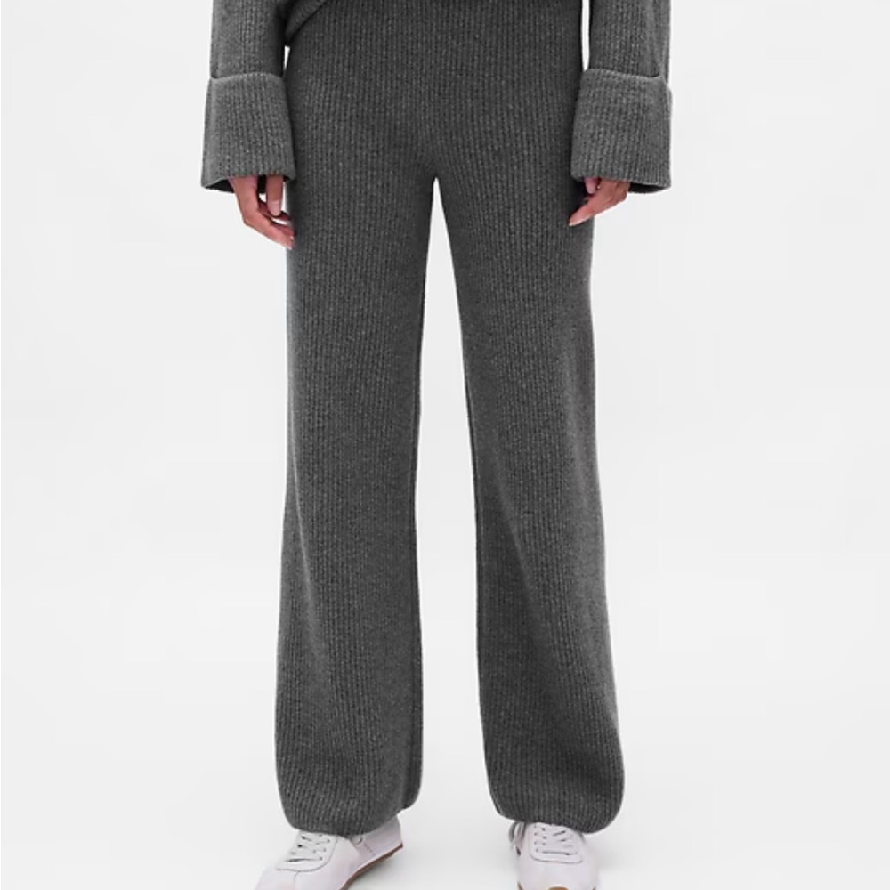 Gap CashSoft Shaker-Stitch Sweater Pants